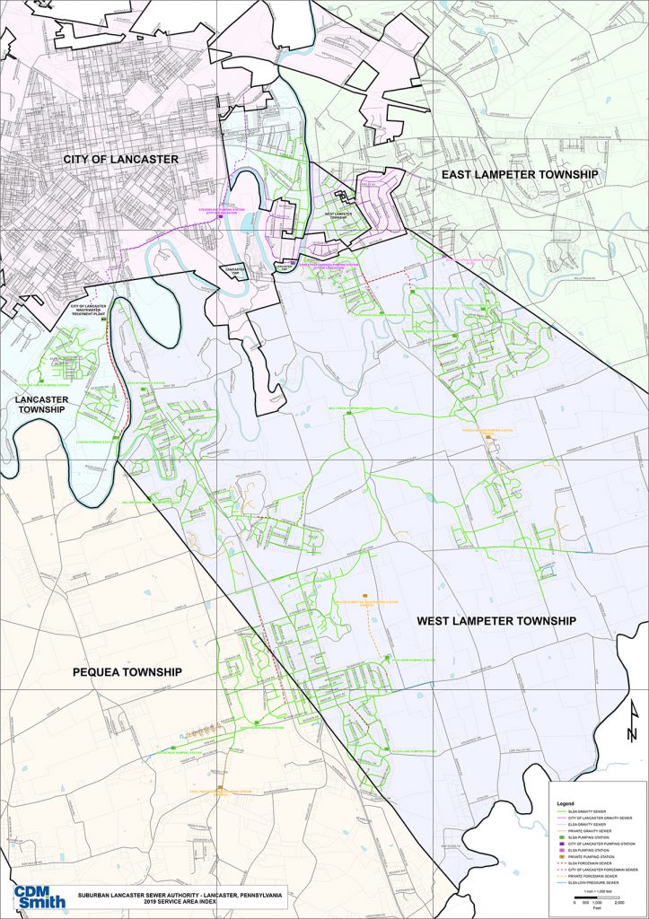 Service Area Map – Suburban Lancaster Sewer Authority